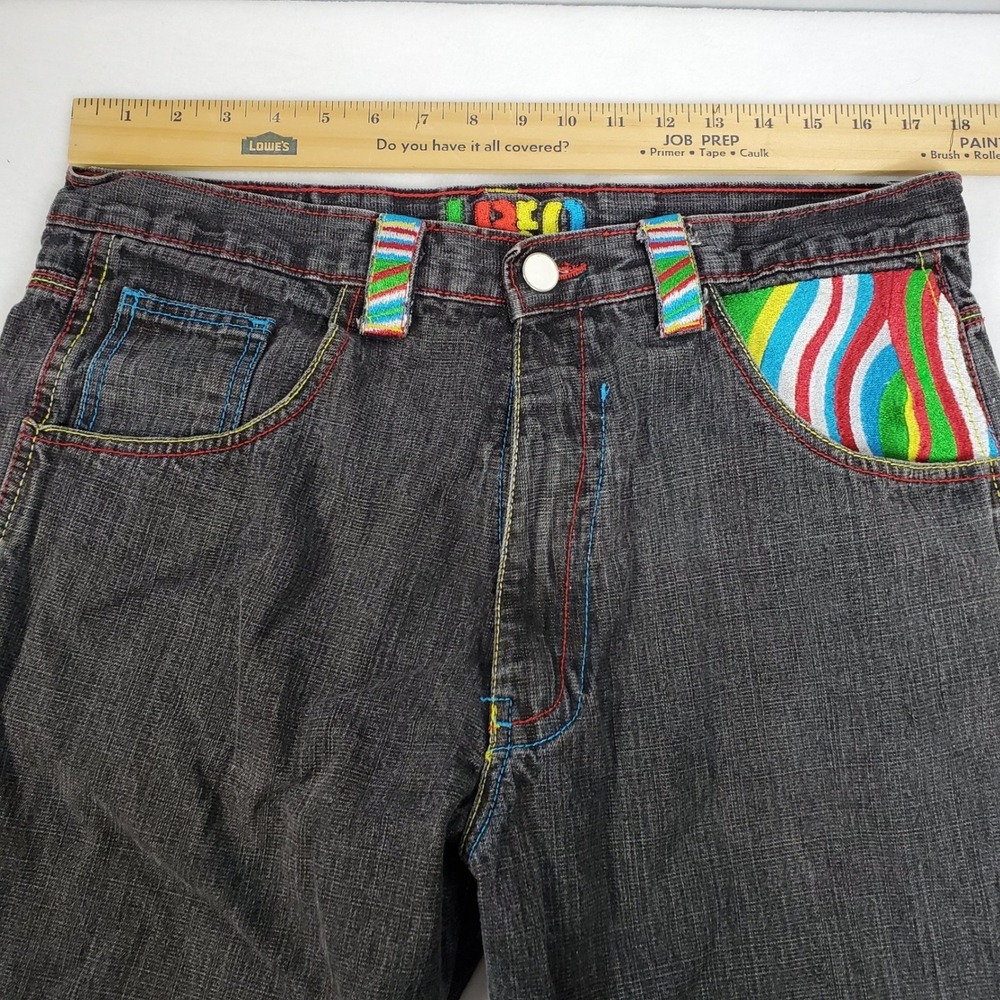 UBUG Jeans Men's‎ 36x32 Dark Wash Embroidered Pocket Baggy Fit Denim Pants - Picture 11 of 12